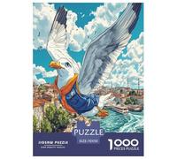 Mouette Puzzle 1000 Pièces Jouet en Bois Cadeau Unique Décoration Intérieure Challenge Toy pour Adultes Et Enfants À Partir De 12 Ans 70x50cm/1000pcs