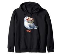 Mouette rieuse Mouette Enfant Fille Garçon Oiseau de mer Marin Sweat à Capuche