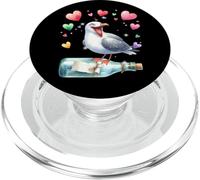 Mouette Valentin Bouteille Postal mouettes Maritime Anniversaire PopSockets PopGrip pour MagSafe