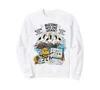 Mouette Yell Buzzing Into 2nd Grade Bee Back to School Kids Sweatshirt