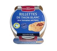 MOUETTES D'ARVOR Rillettes de Thon Blanc aux Tomates Séchées - Bocal de 125 g, Fabrication Bretonne, Pêche Responsable - Lot de 3