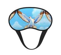 Mouettes en vol C'est un masque pour les yeux à bord noir. Le masque doux pour les yeux peut améliorer la qualité du sommeil et est adapté pour l'intérieur, l'extérieur et les voyages.