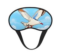 Mouettes volantes C'est un masque pour les yeux à bord noir. Le masque doux pour les yeux peut améliorer la qualité du sommeil et est adapté pour l'intérieur, l'extérieur et les voyages.