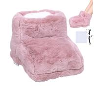 Mouff de pied chauffé personnel - Fot en tissu doux plus chaud, température réglable fiable, coussinet de réchauffement sans fil dur, confort confortable Feel | Sécurisé pour les jours froids et à l'i
