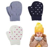 Moufle Bebe Naissance,Kit Bebe Naissance Moufle,Moufle De Dentition Bebe,Gants Nouveau-Nés Gants d'hiver en Coton Gants pour Bébés De 0 À 6 Mois Bébés Garçons Et Filles 2 Pair