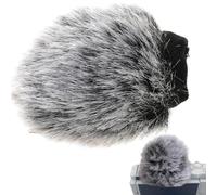 Moufle coupe-vent pour appareil photo, Windjammer Microphone de caméra Couverture coupe-vent pour caméra - Manchon coupe-vent pour appareil photo Fourrure de microphone extérieur poilu - Pare-brise