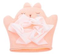 Moufle de Bain Lapin Rose pour Bébé Fille, Double Face en Polyester | Articles de Bain, Format Facile à Transporter, Usage et Toilette, pour Bébé et Garçon et Filles