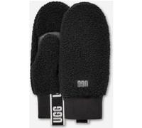 Moufle en UGGfluff avec ruban à logo in Black, Taille S/M, Polaire