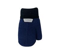 Moufle Enfant Chauffant Hiver Gants Peluche Douce Moufles Plein-doigts Epais Mitaines Tricoté Crochet Gant de Plein Air Ski Snowboard Vélo Anti-froid avec Corde Anti-perdu pour Fille Garçon 1-6 Ans