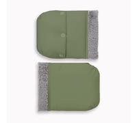 Moufles coupe-vent en polyester imperméable avec boutons rapides et doublure en polaire douce