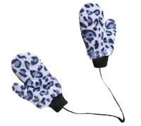 Moufles D’hiver à Motif Léopard Coupe-vent, Peluche, Cyclisme Femme | Paire de Saison, Pendants au Cou, pour Mains et Poignets, Usage Quotidien, Style Mode