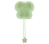 Moufles de Bain en Silicone Doux Vert à Doubles Surfaces Ergonomique | Brosse de Toilettage pour Chats et Petits Chiens, Utilisation Humide, Surface Texturée, Réduit les Poils Perdus