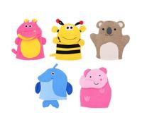 Moufles de Bain Exfoliant Garçon et Filles Motif Animal, Lot de 5
