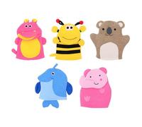 Moufles de Bain Exfoliants Garçon Fille, Lot de 5 Animaux Mignons | Éponge Polyester Douce, Usage Réutilisable, Bain Quotidien, pour Cuir Chevelu Garçon Fille et Jambes D’garçon Style Aléatoire
