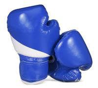 Moufles de Boxe pour Garçon et Filles, Entraînement, Sparring, Bleu | PU Eva, Trous Respirants et Rembourrage Ample, Confort pour Jeunes de 3 à 10