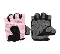 Moufles de Cyclisme à Demi-doigts Rose Nylon Respirants Antidérapants | Protection Amortissante, Confort Léger, Usage Randonnée et Jogging, Coupe Sportive, pour Femme Active