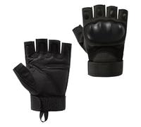 Moufles de Cyclisme Demi-doigts Unisexes, Légers, Élastiques, Confortables | Microfibre Imitée Noire, Protection des Mains, Usage Vélo et Vtt, Coupe Souple pour Sortie Sportive
