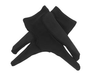Moufles de Dessin pour Tablette, Deux Doigts, Ambidextre Noir | Élasthanne Haute Élasticité, Léger et Respirant, pour Peintres et Illustrateurs, Limite les Touches