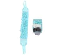 Moufles de Gommage Double Face, Dos, Peau Sensible | Éponge et Fibre, Doublure Épaisse, Poignée Ruban Longue, Lot Loofah pour Bain