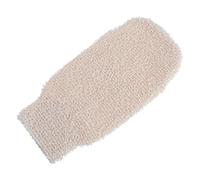 Moufles de Gommage Exfoliant pour Bain et Sauna, Fibres de Lin Coton | Jambes et Peau du Corps, Texture Rugueuse, Routine Spa, Usage Adulte, Sensation Plus Lisse Style Aléatoire
