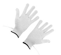 Moufles de Massage Conducteurs Professionnels 1 Paire 3,5mm | Fibre D’argenté, Connecteurs à Pression en Acier Inoxydable, Usage Quotidien ou Salon, pour Épaules et Jambes