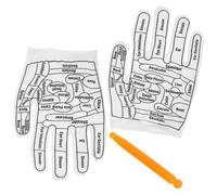 Moufles de Massage Mains à Acupression avec Bâtons | Mélange Coton et Plastique, Relaxation et Soulagement, Accessoires Inclus, pour Femmes et Enseignants