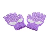 Moufles de Patinage Artistique pour Femmes, Pourpre, Antidérapants | Maille Isolante et Caoutchouc, Maintien Sûr, pour Sports D’hiver et Froid, Style Vibrant
