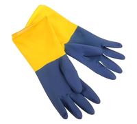 Moufles de Sécurité en Latex Antidérapants, Protection Mains pour | Usage Multi-Usage, Garde les Mains Sèches, Adaptés au Lavage, aux Matériaux de Chantier Laboratoire