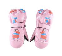 Moufles de ski chaudes pour l'extérieur - Gants de neige épais pour bébé - Jouet sexuel pour femme - Extrêmement (rose, 8-12 ans)