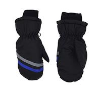 Moufles de ski imperméables pour enfants - Gants d'hiver chauds doublés en polaire pour garçons et filles, poignets longs coupe-vent avec poignet auto-agrippant, pour le ski, le snowboard, la luge et