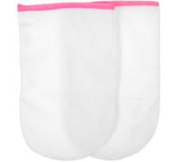 Moufles de Soin à Paraffine pour Mains, Manucure, Tissu Éponge Rouge