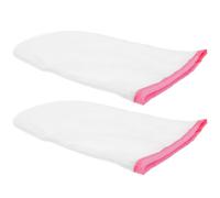 Moufles de Soin des Mains à Paraffine, Tissu Éponge Rouge