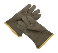 Moufles de Soudage en Cuir Artificiel, Protection Complète les Étincelles | Conducteurs et Menuisiers, Usage Atelier ou Poêle, Confort Prolongé, Adaptés aux Outils Chauds
