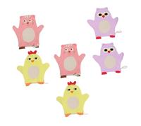 Moufles de Toilette Bébé Garçon et Filles pour Bain, Lot de 6, Coton