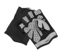 Moufles Demi-doigts Antidérapants de Sport Noirs Taille M pour Cyclisme | Spandex Souple, Protection de Pression, Usage Salle et Levage, Confort Flexible, Homme et Femme