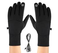 Moufles d'hiver chauffantes rechargeables par USB, gants thermiques enfichables avec écran tactile, cordon USB de 1,5 m, idéal pour les sports d'hiver en plein air comme la pêche, la randonnée, le