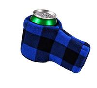 Moufles d'hiver en tricot avec porte-boisson intégré (#3) | Moufle porte-boisson tricotée et rayée isolant pour canette, idéale pour les fêtes d'hiver et les fêtes d'avant-match