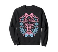 Moufles d'hiver pour 12ème Anniversaire Fille Flocons de Neige Nœud Rose Sweatshirt