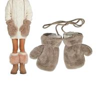 Moufles d'hiver pour , chaudes et confortables avec cordon de serrage, gants de jeu de neige en plein air avec doigts individuels | filles de 1 à 10 ans, d'âge préscolaire et étudiants