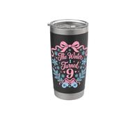 Moufles d'hiver pour fille avec flocons de neige et nœud rose Gobelet isotherme en acier inoxydable double paroi