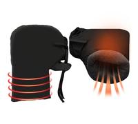 Moufles d'hiver pour scooter - Gants de guidon - Fourreaux de guidon anti-éclaboussures - Gants de guidon pour vélo à batterie, motos, scooters, vélos pliants