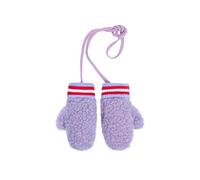 Moufles en laine mÃ©rinos enfant Happymess Violet 3/6 ans