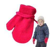 Moufles Enfant Avec Cordon Gants Chauds Hiver Doux Confortables Mignons