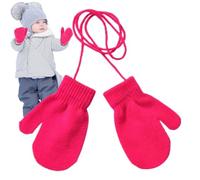 Moufles Enfant Avec Cordon Gants d'hiver chauds, doux, confortables et