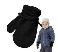 Moufles Enfant Avec Cordon Gants D'Hiver Chauds Pour Doux Confortables