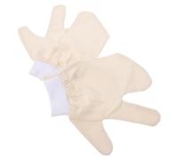 Moufles Exfoliants Corps en Soie Brute, 2 Pièces, Poignet Élastique | Matière Soie Brute, Surface Épaisse Distincte, Ajustement Sûr, pour Hommes et Femmes, Beige