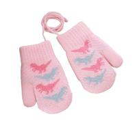 Moufles Hiver | Chaudes avec Sangle Anti-Perte,Gants Tricotés Jeux Neige,Pour Garçons et Filles d'âge Préscolaire 2 à 3 Ans Jardin Patinage Ski Construction de Bonhommes de Neige