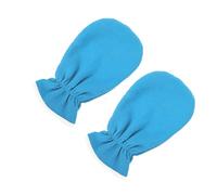 Moufles Hydratants pour Mains, Gommage Exfoliant, Bleu, Réutilisables | Flanelle Polyester, Usage Spa Maison et Soin Quotidien, Effet Hydratant, pour Amie ou Maman