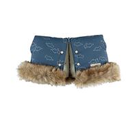 Moufles pour poussette bleu motifs dinosaure et rhinocéros - Noukie's