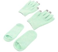 Moufles Tactiles en Fil Plume Vert, Lot de 2 Set de Paires